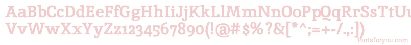 InikaBold Font – Pink Fonts on White Background