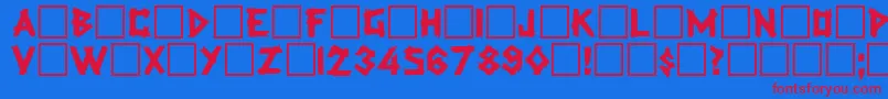 Lisätietoja RockmakerRegular-fontista RockmakerRegular-fontti – punaiset fontit sinisellä taustalla