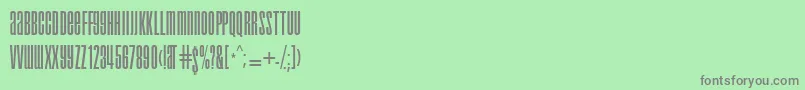 Ft1 Font – Gray Fonts on Green Background