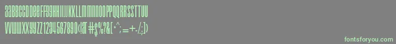 Ft1 Font – Green Fonts on Gray Background
