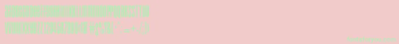 Ft1 Font – Green Fonts on Pink Background