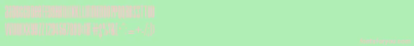 Ft1 Font – Pink Fonts on Green Background