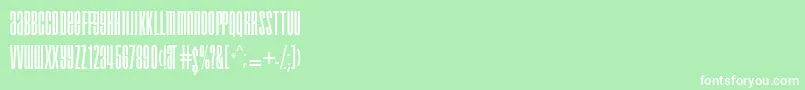 Ft1 Font – White Fonts on Green Background