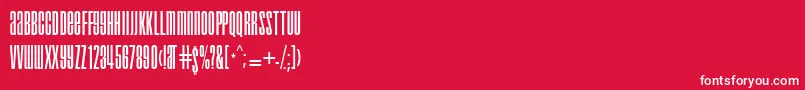 Ft1 Font – White Fonts on Red Background