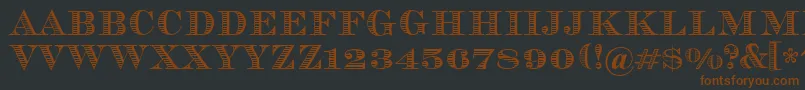 Vizit Font – Brown Fonts on Black Background
