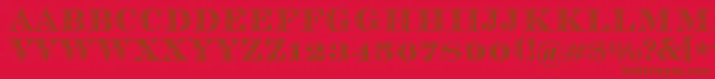 Vizit Font – Brown Fonts on Red Background