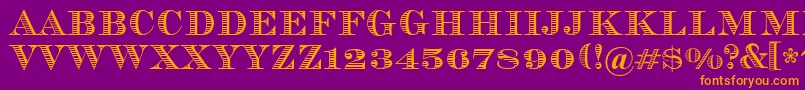 Vizit Font – Orange Fonts on Purple Background