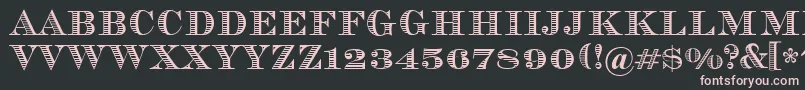 Vizit Font – Pink Fonts on Black Background