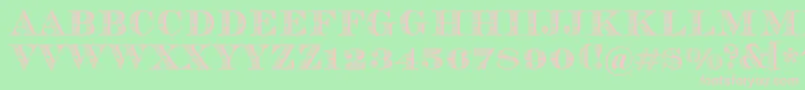 Vizit Font – Pink Fonts on Green Background