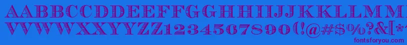 Vizit Font – Purple Fonts on Blue Background