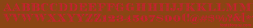 Vizit Font – Red Fonts on Brown Background