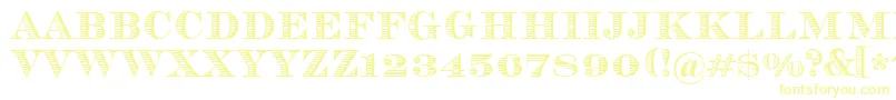 Vizit Font – Yellow Fonts on White Background