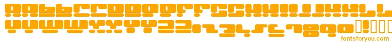Шрифт FacePlant – оранжевые шрифты