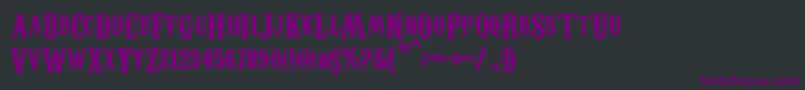 CarnevaleeFreakshow Font – Purple Fonts on Black Background
