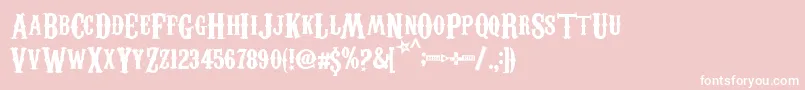 CarnevaleeFreakshow Font – White Fonts on Pink Background