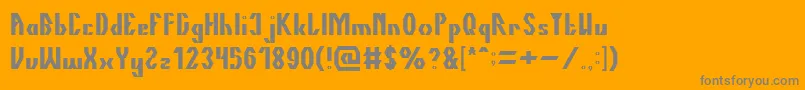 Шрифт TheQuick – серые шрифты на оранжевом фоне