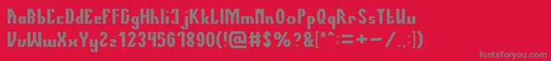 Подробнее о шрифте TheQuick Шрифт TheQuick – серые шрифты на красном фоне