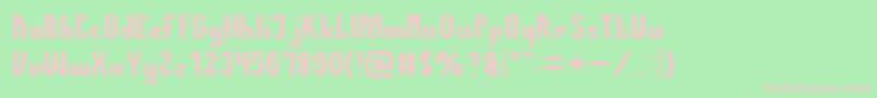 Шрифт TheQuick – розовые шрифты на зелёном фоне