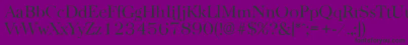 BaskervilleantiqueLightRegular Font – Black Fonts on Purple Background