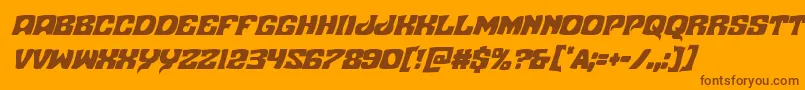 Nuevopassioncondital Font – Brown Fonts on Orange Background