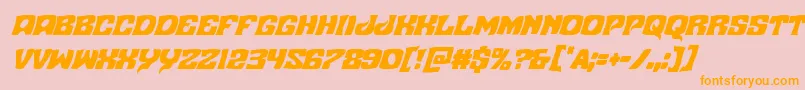 Nuevopassioncondital Font – Orange Fonts on Pink Background