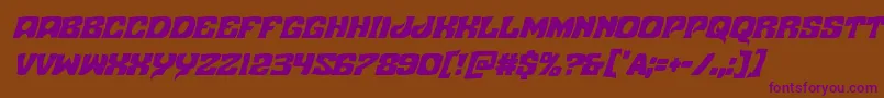 Nuevopassioncondital Font – Purple Fonts on Brown Background