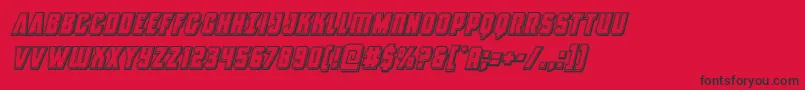 Antillesengravedital Font – Black Fonts on Red Background