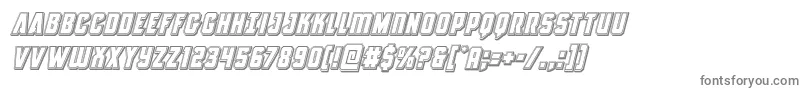 Antillesengravedital-fontti – harmaat kirjasimet valkoisella taustalla