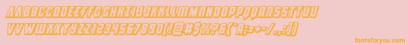 Antillesengravedital Font – Orange Fonts on Pink Background