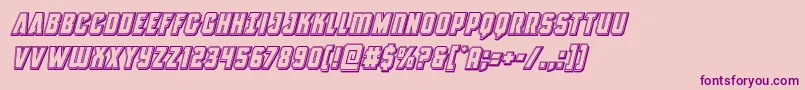 Antillesengravedital Font – Purple Fonts on Pink Background