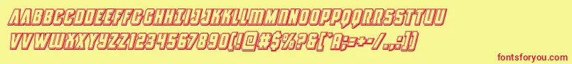 Antillesengravedital Font – Red Fonts on Yellow Background