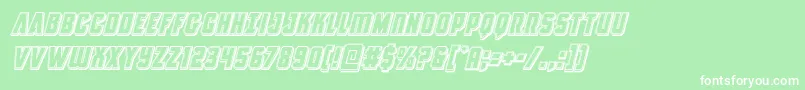 Antillesengravedital Font – White Fonts on Green Background