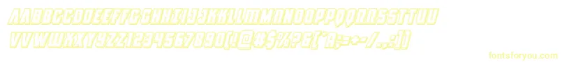 Antillesengravedital Font – Yellow Fonts on White Background