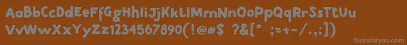 DirtRoad Font – Gray Fonts on Brown Background