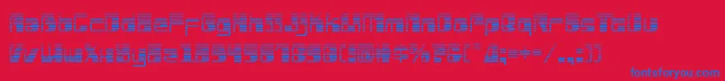 Drosselmeyergrad Font – Blue Fonts on Red Background