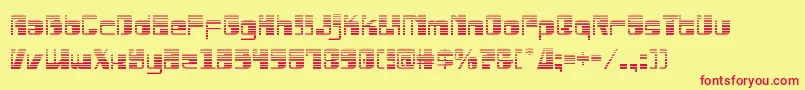 Drosselmeyergrad Font – Red Fonts on Yellow Background