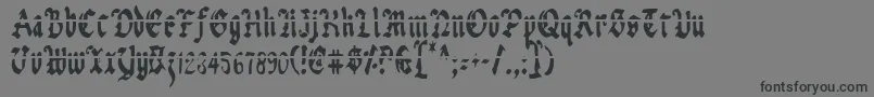 Uberlav2c Font – Black Fonts on Gray Background