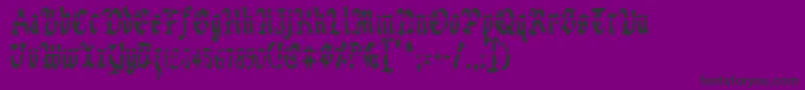 Uberlav2c Font – Black Fonts on Purple Background