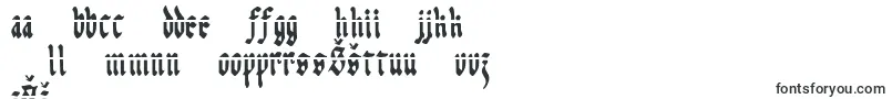 Шрифт Uberlav2c – латышские шрифты