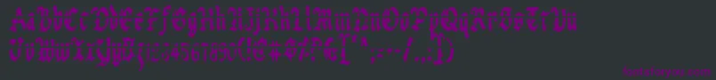 Uberlav2c Font – Purple Fonts on Black Background