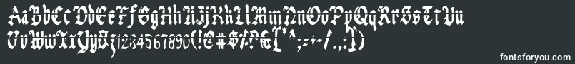 Uberlav2c Font – White Fonts on Black Background