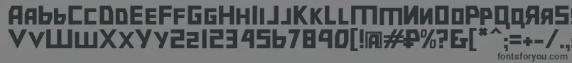 Bolshevik Font – Black Fonts on Gray Background