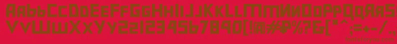 Bolshevik Font – Brown Fonts on Red Background