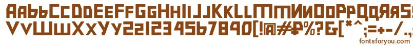 Bolshevik Font – Brown Fonts on White Background