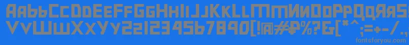 Bolshevik Font – Gray Fonts on Blue Background