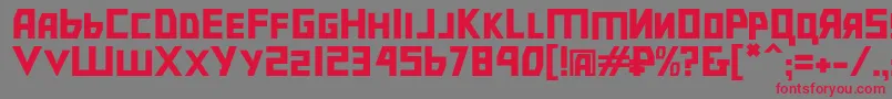 Bolshevik Font – Red Fonts on Gray Background