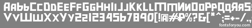 フォントBolshevik – 灰色の背景に白い文字