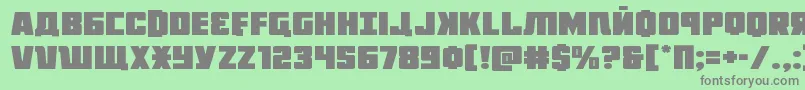 Octoberguardexpand Font – Gray Fonts on Green Background