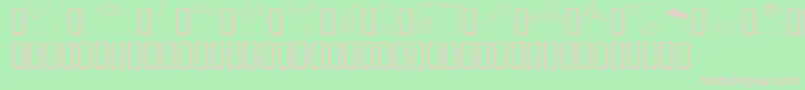 GeWhimsicalAnimalsI Font – Pink Fonts on Green Background
