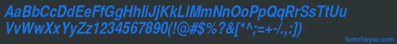 More about BastioncBolditalic Font BastioncBolditalic Font – Blue Fonts on Black Background